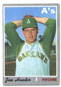 1970 Topps Baseball Cards      565     Jim Hunter